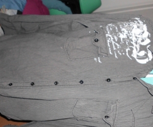 black stripped mens shirt