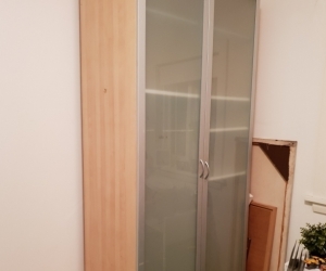 Ikea wardrobe with glass doors