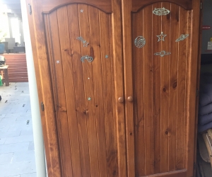 Large pine wardrobe