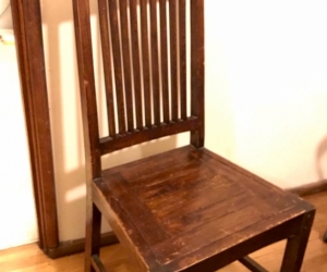 6 solid dining chairs