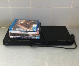 Blue ray player with movies