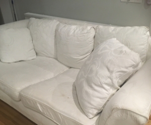 White couch in good condition going free!