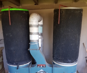Dust extractor/filter unit