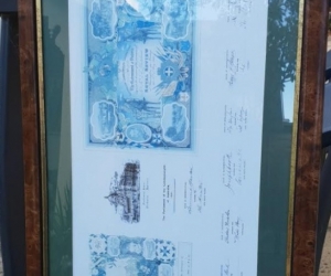 Mounted Australian Federation celebration invitations 1901