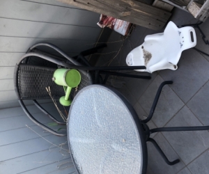 Outdoor table and two chairs