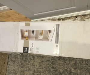 2 x white Kmart bookcases new