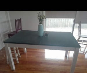 Ikea table, painted