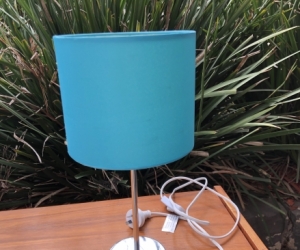 Small turquoise lamp