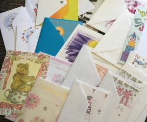 Various birthday cards and other occassion card