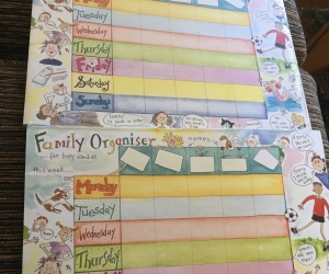 Family organiser notepads