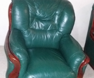 5 Seater Leather Lounge Set