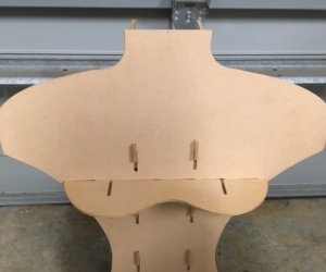 Upper torso model, mdf