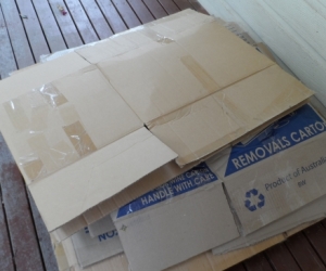 Lots of cardboard boxes