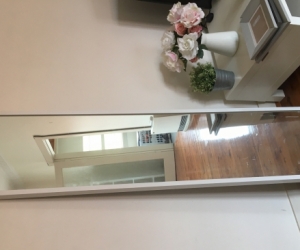 Long white mirror