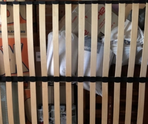 Bed base, slats, queen size