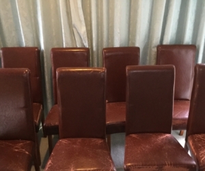 Free 10 Dining Chairs. PU Box Hill North