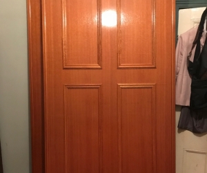 2 TIMBER DOORS