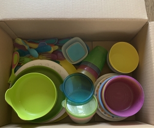 Plastic bowls, plates, cups etc - east Ivanhoe