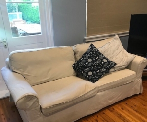 1 Sleeper couch with removable cover