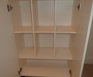 Off white custom made cabinets