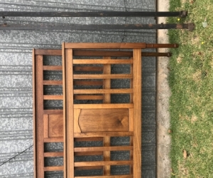Beautiful antique double bed frame