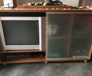 TV entertainment storage unit