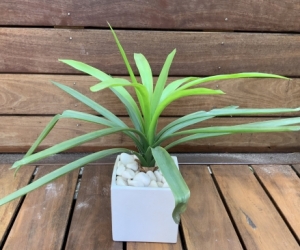 Decorative artificial strappy plant