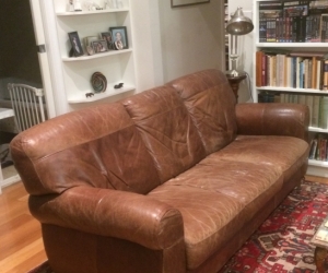 Three Seater Leather Lounge