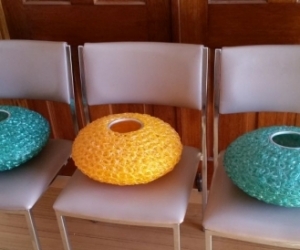 Lamp Shades Qty 3 Vintage 1970.