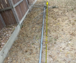 Galvanised 40mm diameter antenna mast 5.4m