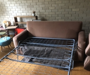 Sofa with foldaway bed