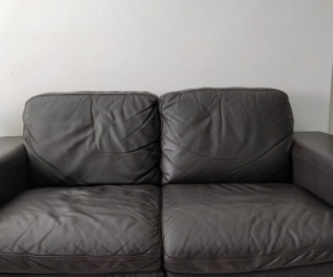 2 seater leather sofa