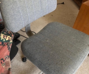 Free office chair grey fabric
