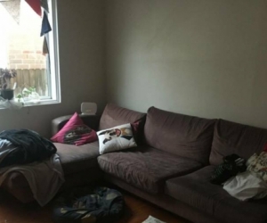 Well loved modular corner lounge