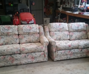 2 seater couches and 2 arm chairs