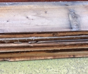Old wooden weatherboards