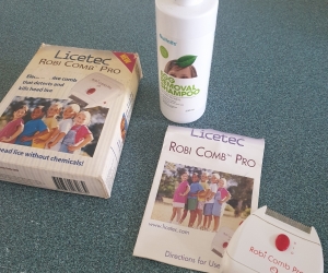 Electronic lice removal comb and egg removal shampoo