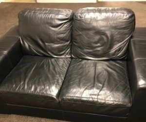 2 x 2 Seater Leather Lounges