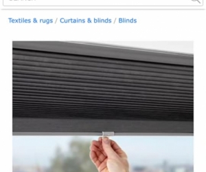 IKEA grey Hoppvals Cellular Blinds
