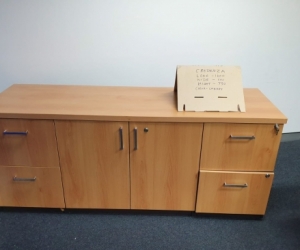 TIMBER OFFICE CREDENZA
