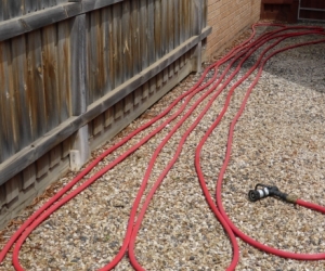 1 inch diameter fire hose, including nozzle