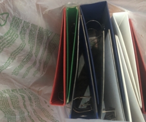 Used binders and novels