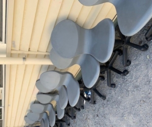 Student wheelie computer chairs grey