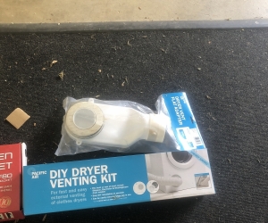 Clothes Dryer venting kit. DIY