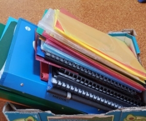 Lot of binders, folders etc