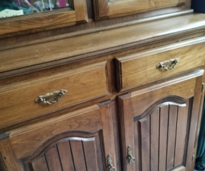 Vintage bar cabinet and buffet