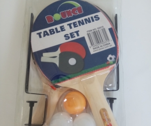 Unopened table tennis set