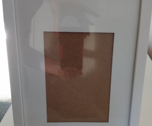 A4 white photo frame