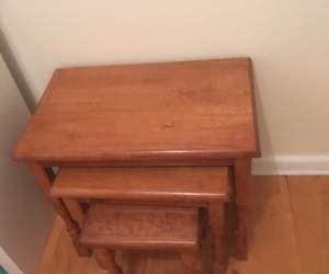 3 Wooden Nesting Tables
