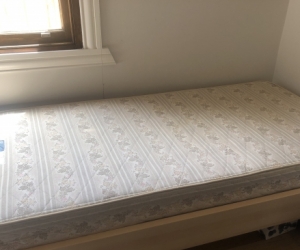 Bed - single from Ikea with mattress- firm, no stains